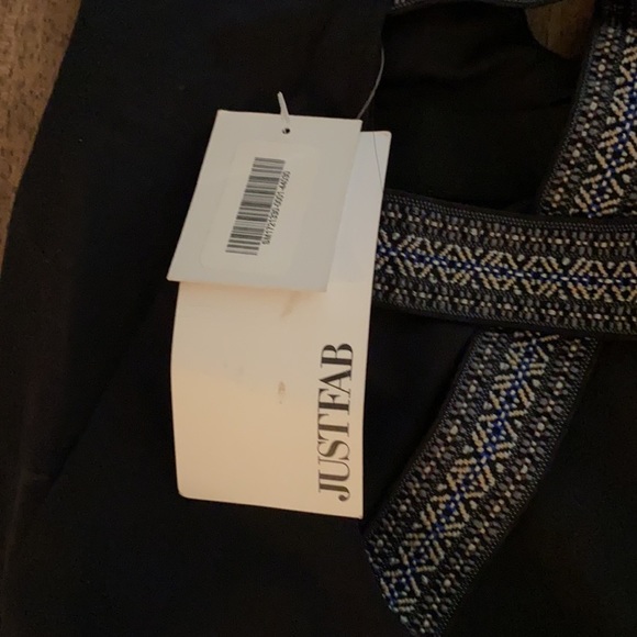 NWT JustFab beautiful black one piece lightly padded bathing suit. - Picture 9 of 10